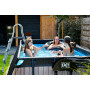 EXIT Piscine Black Leather 400x200x100cm avec pompe filtrante - noir