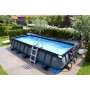 EXIT Piscine Black Leather 540x250x100cm avec pompe filtrante - noir