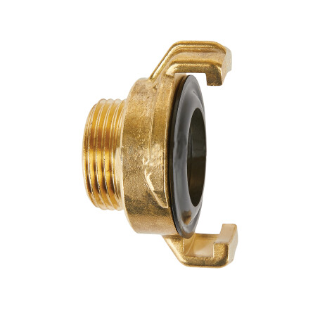 Raccord quart de tour mâle fileté 1/2'' laiton