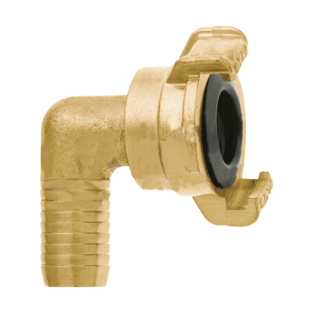 Raccord 90° quart de tour pour tuyau 25 mm - 1'' laiton