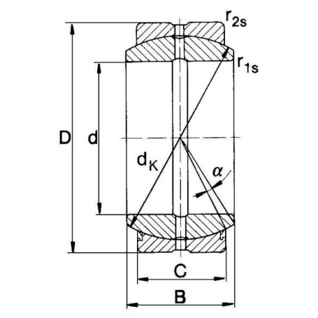 Roulement articulé SKF GEG40ES