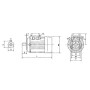 Moteur électrique 3 kW UNIVERSEL EM100LB4B14500IE3A