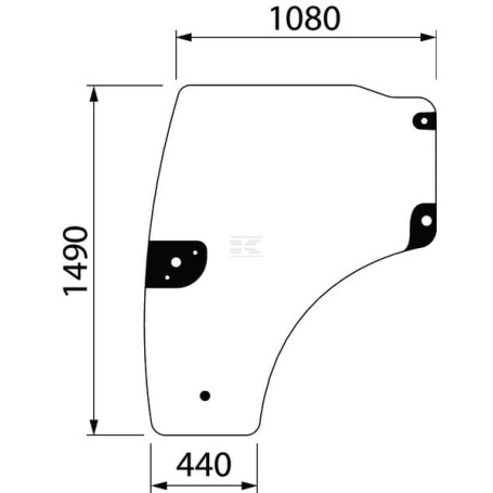 Vitre de porte complète SDF 001619550