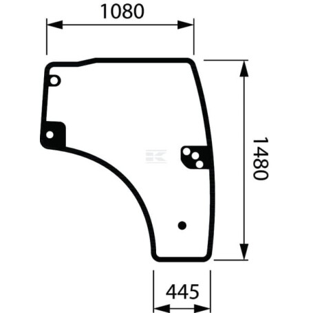 Vitre de porte complète SDF 001619520
