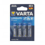 Lot de 4 piles alcalines 1,5V VARTA LR03