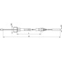 Câble de frein BPW 0508933410