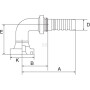 Raccord à sertir GATES 10GS10FLK90055