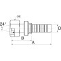 Raccord GATES 12GS25FDHORXAF41