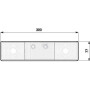 Feu arrière rectangulaire PROMOT 1400680610