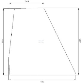 Vitre de porte inférieur UNIVERSEL 134171104N
