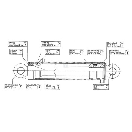 Vérin hydraulique STOLL 2481100