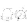 Gyrophare LED HELLA 2XD013878001