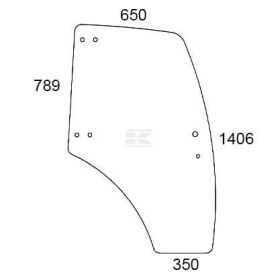 Vitre de porte UNIVERSEL 3203102N
