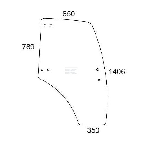 Vitre de porte UNIVERSEL 3203102N
