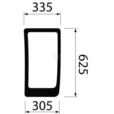 Vitre LANDINI 3674693M3