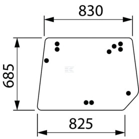Vitre LANDINI 3679459M1