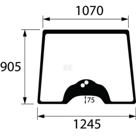 Vitre avant UNIVERSEL 3821747M1N