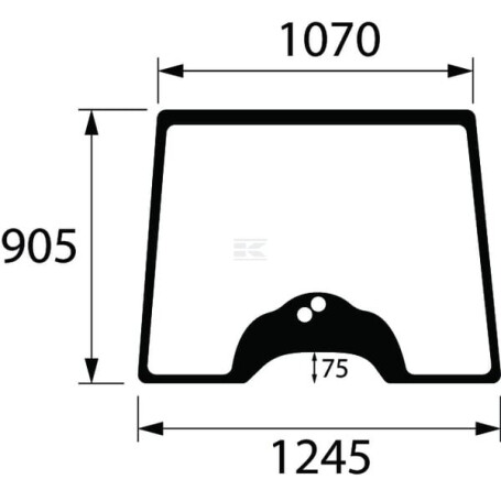 Vitre avant UNIVERSEL 3821747M1N