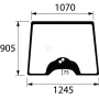 Vitre avant UNIVERSEL 3821747M1N
