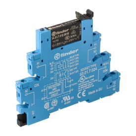 Relais-Schnittstelle Mod. (EMR)Schraube.6,2mm.1CO 6A/12V DC sens/AgNi FINDER 385170120050