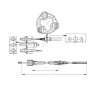 Câble de freins complet AL-KO 4017333