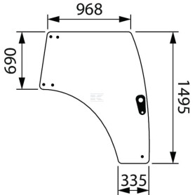 Vitre LANDINI 4218158M3