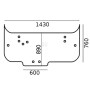 Vitre arrière courbé UNIVERSEL 4297405M92N