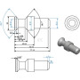 Boulon d'articulation UNIVERSEL 507002KR
