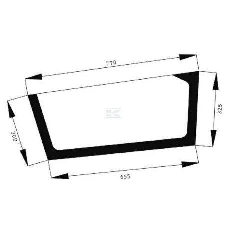 Vitre de porte AGCO 524810030320