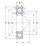Roulement à billes oblique SKF 75007306BEP
