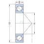 Roulement à billes oblique SKF 75007214BEP