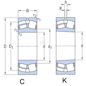 Roulement à rouleaux côniques SKF 750022320