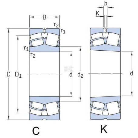 Roulement à rouleaux côniques SKF 750022320