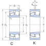 Roulement à rouleaux côniques SKF 750022320
