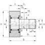 Galet de cames SKF 7500KR16C