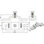 Porte-anneau zingué UNIVERSEL 778100KR