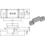 Porte-anneau zingué UNIVERSEL 778102KR