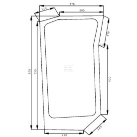 Vitre avant CNH 82005282