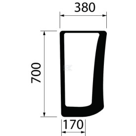 Pare-brise CASE IH 84218211
