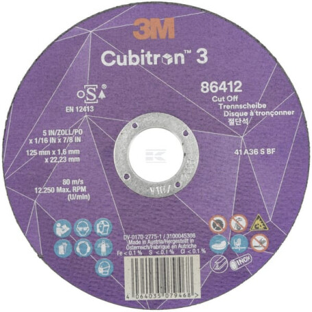 Disque à tronçonner 3M 86412