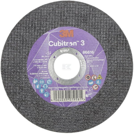 Disque à tronçonner 3M 86616