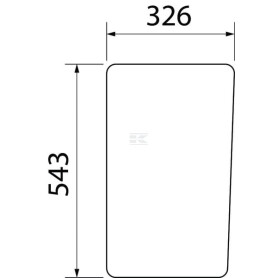 Vitre CNH 85801623