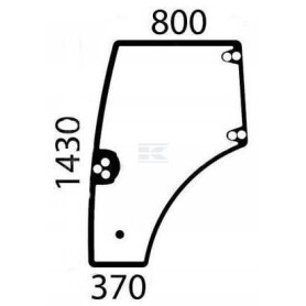 Vitre de porte UNIVERSEL 84396396N