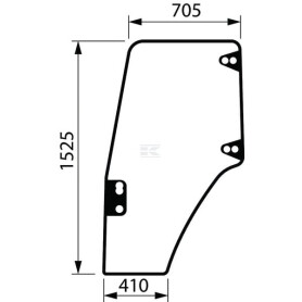 Vitre NEW HOLLAND 87302769