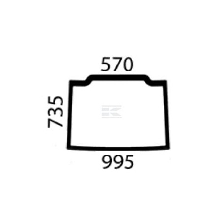 Vitre de cabine NEW HOLLAND 87381258