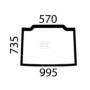 Vitre de cabine NEW HOLLAND 87381258