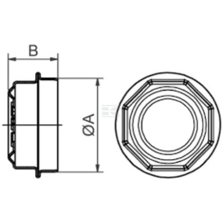 Bouchon de roue ADR 9RT80T