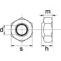 Écrou hexagonal UNIVERSEL 98512P001