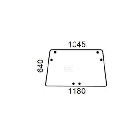 Vitre JOHN DEERE AL70099