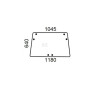 Vitre JOHN DEERE AL70099